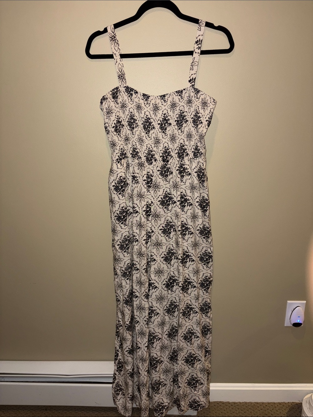 Lily Rose | Black and White Floral Wide Leg Jumpsuit